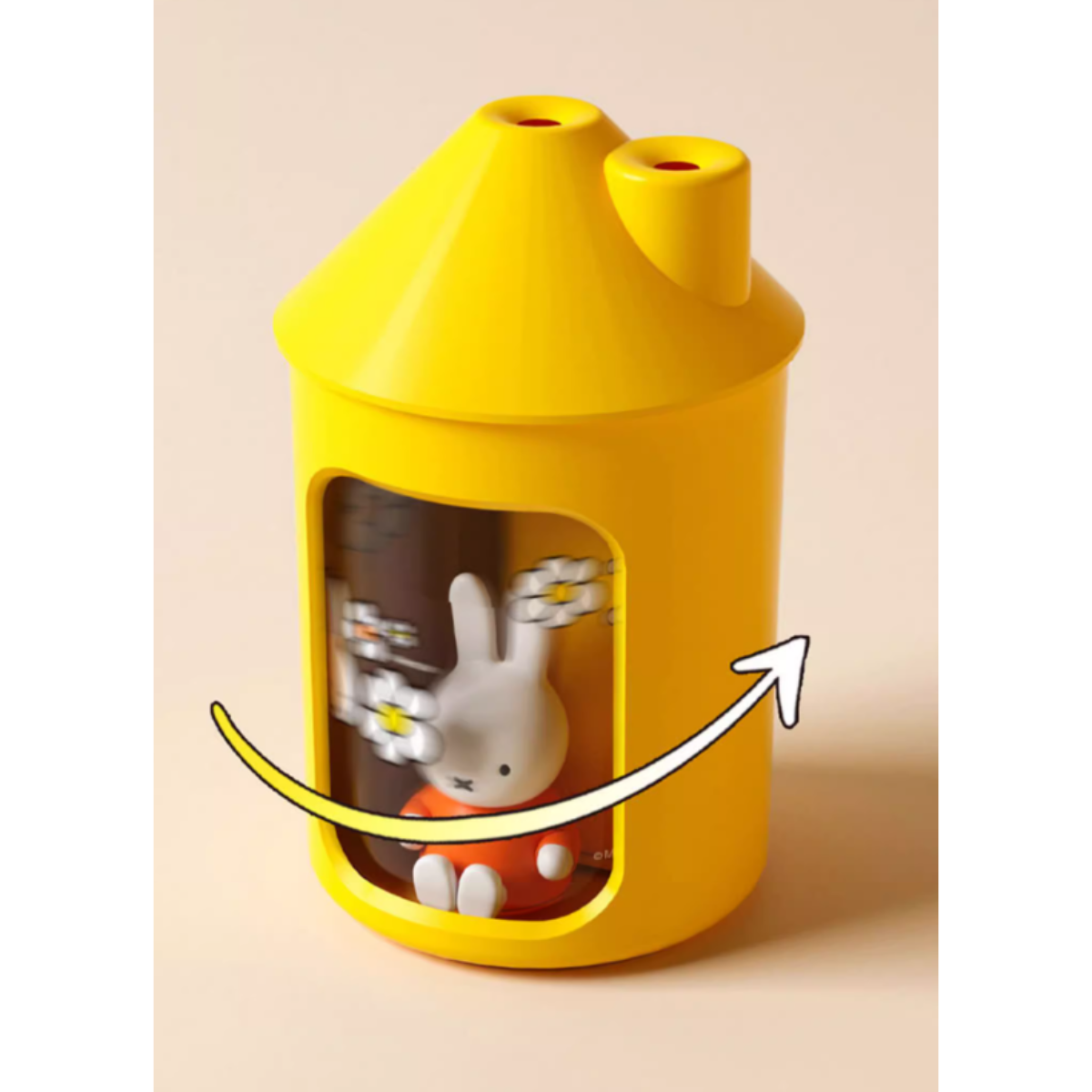 小屋形加湿器450ml｜可愛いウサギフィギュア入り、霧がチムニーから噴出する！卓上サイズ・モード3つ・柔らかいナイトライト機能|undefined