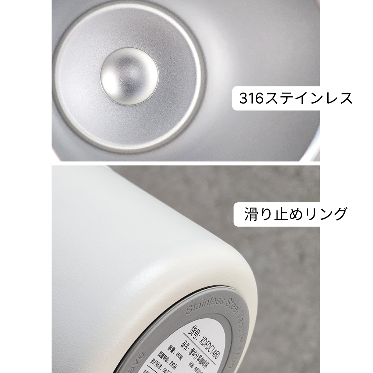 温度表示パネル付き真空断熱ボトル400ml｜折り畳み式手提げハンドル付き・直飲み・タッチだけで温度が分かる・保温保冷水筒|undefined