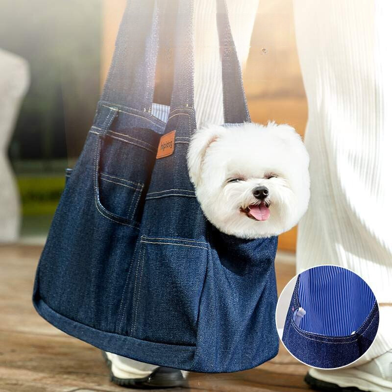 ペットキャリー｜犬用・カジュアル・ポケット付き・大容量・猫用・斜め掛け・ペットバッグ|undefined