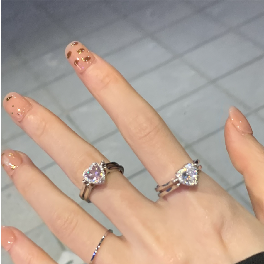 反転できる指輪｜リング・気品ある・キラキラ・オープンリング・ダブルリング・オシャレなデザイン|undefined