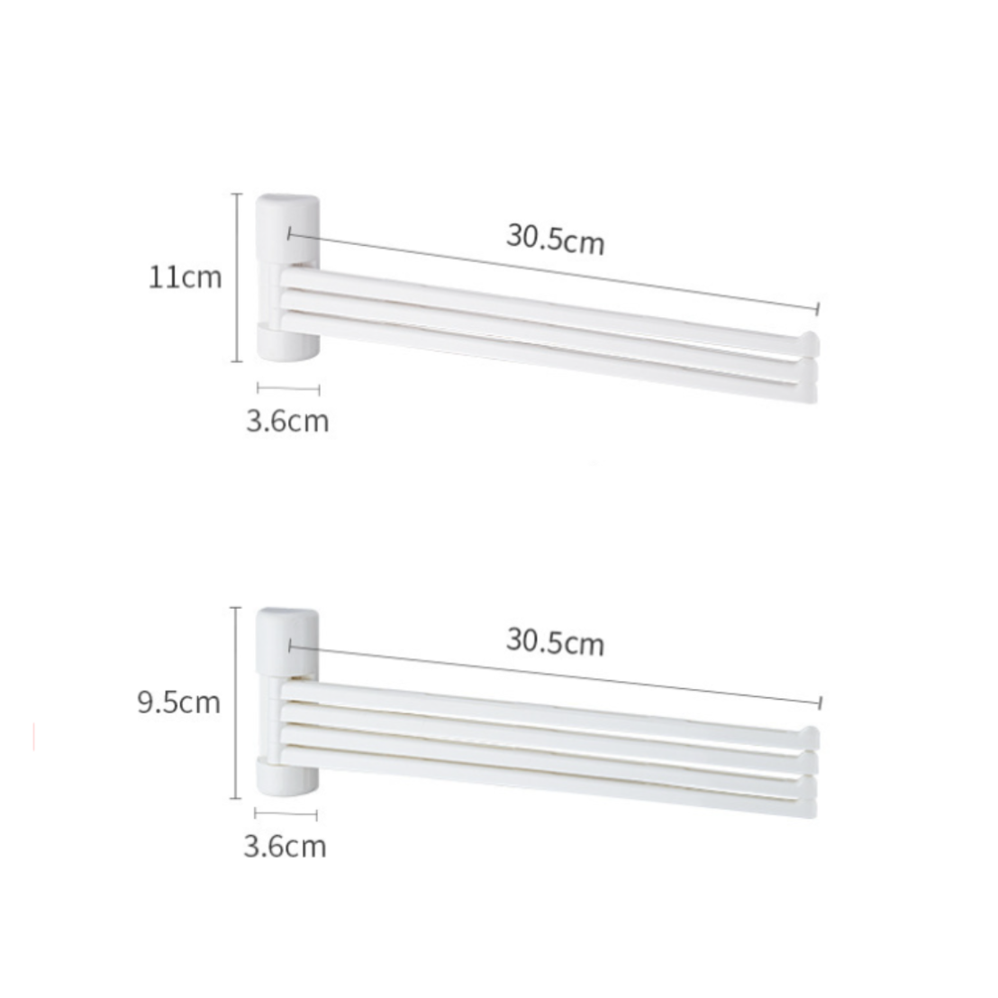 ふきん掛け粘着ハンガー｜3連/4連/・180度回転・コーナー収納・耐荷重0.1kg・キッチン・洗面台|undefined