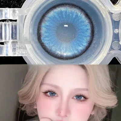 カラコン｜ハーフ・大直径・14.5mm・ブルー・半年使用可能・コンタクトレンズ・「カートを入れる」をタッチして、柄をチェック！２枚入りカラコン