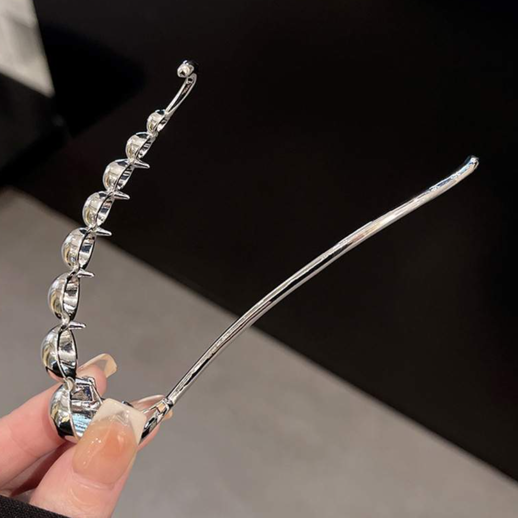 ヘアクリップ｜シンプル・アップスタイル・ねじりクリップ・大サイズ・ヘアアクセサリー|undefined