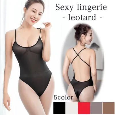 PassionLab 【日本国内発送】5色の光沢のハイレグのTバックレオタードモデル｜セクシーランジェリー・ボディースーツ・ハイレグ・肌触り・紐タイプ・高級感・ポイント消化