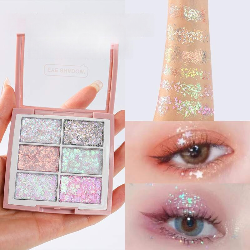 NOVOアイシャドウ｜カラフル・キャンディペーパー・6色・ラメ・ステージメイク・大粒・ジェリー|undefined