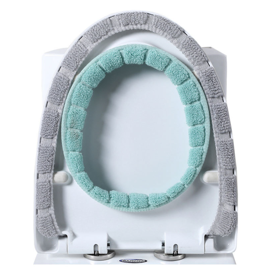 ふわふわ伸縮性便座カバー3枚セット（取っ手の柄はランダム出荷）｜ハンドル付き・暖かい・秋冬用・取付簡単・水洗い可能|undefined