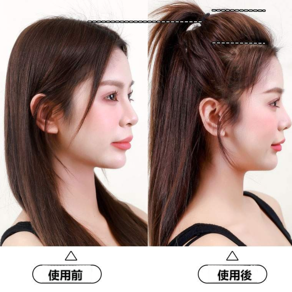 クッション付きボリュームアップヘアクリップ｜スポンジ・ヘアブラシ・使用簡単・レディース|undefined