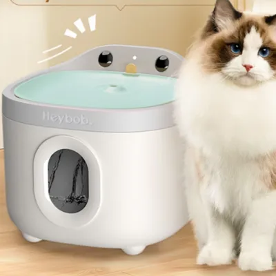 猫の飲み水器・浄水機・ワイヤレス・水電分離・ペット用・スマート・自動