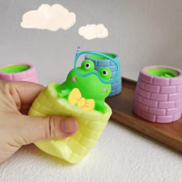 カエルストレス解消おもちゃ｜もじもじ楽しい・暇つぶし・Mochi Squishy Toy・スクイーズ ・ ぷにぷに|undefined