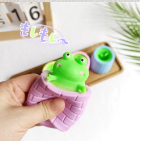 カエルストレス解消おもちゃ｜もじもじ楽しい・暇つぶし・Mochi Squishy Toy・スクイーズ ・ ぷにぷに|undefined
