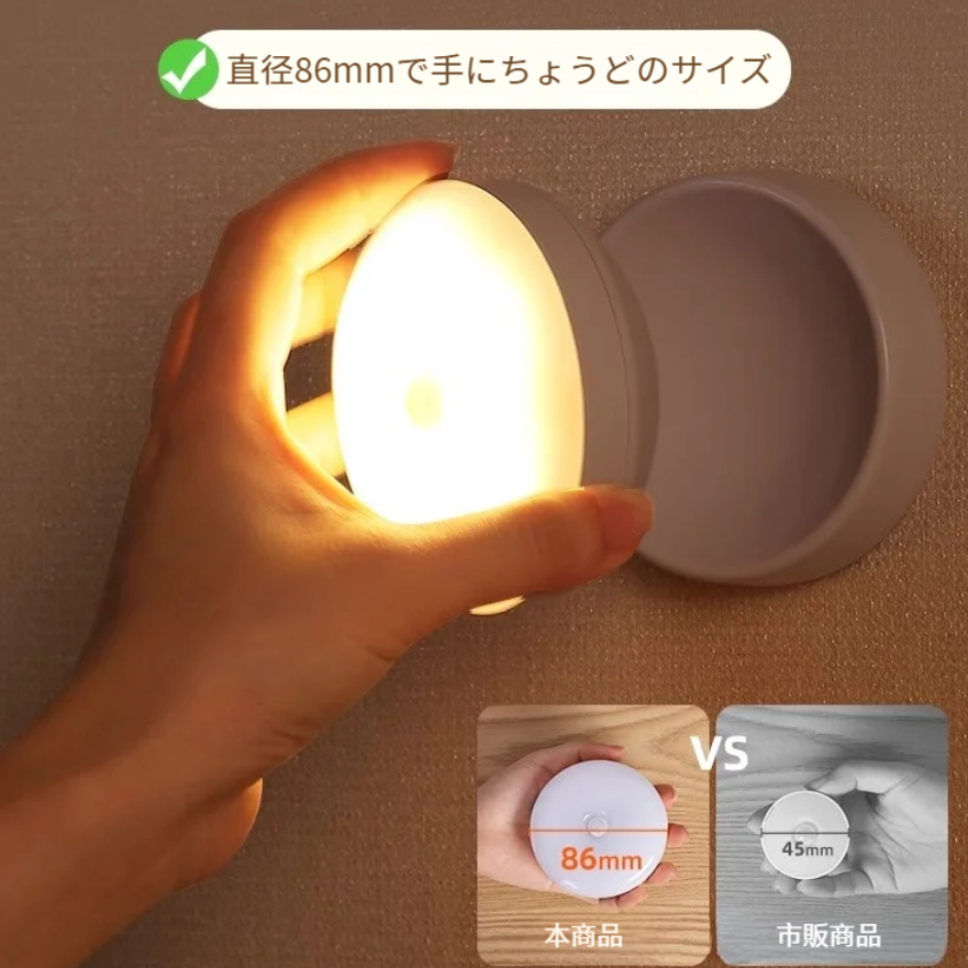 人感センサーライト｜夜間用・家庭用・無線・廊下・LED・ベッドサイド・ナイトライト・寝室・睡眠|undefined