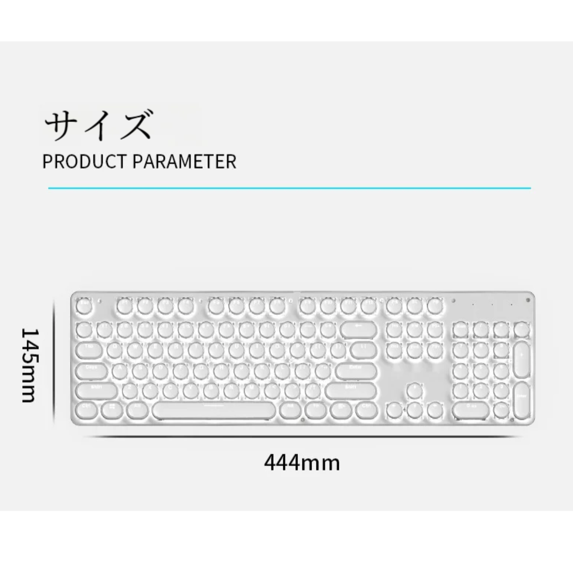 ゲーミングキーボード｜黒軸/青軸・ブラック/シルバー・RGB発光モード34種類・安定操作|undefined