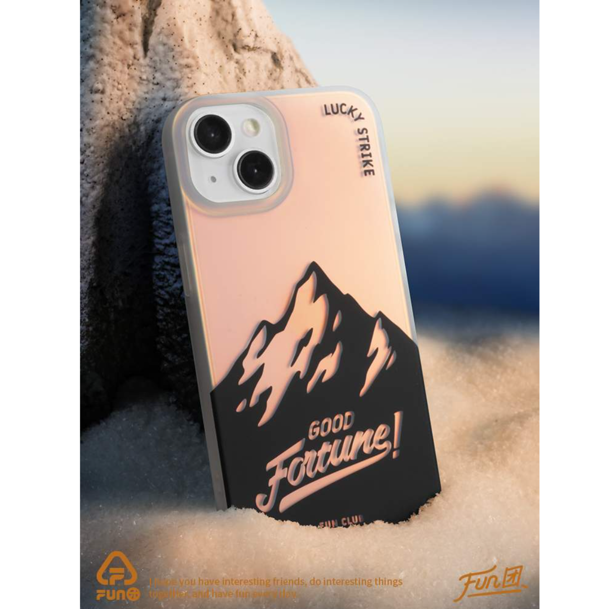 【FUN】マット加工・雪山の頂上 iPhoneケース｜高級感溢れる・マイナー・透明・ネットで話題iPhone15/14/13/12/11|undefined