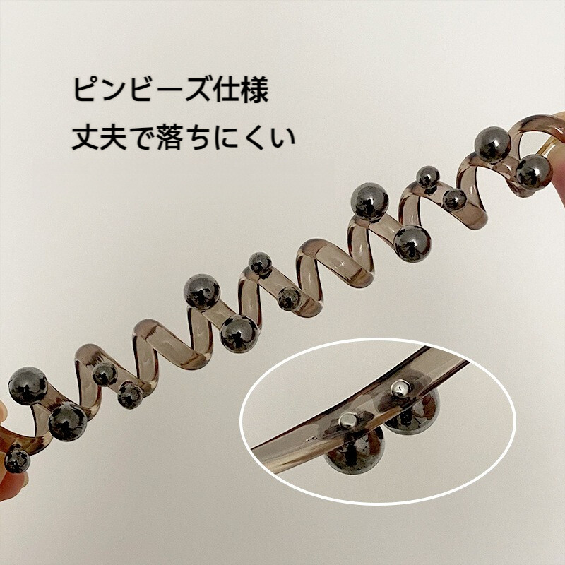 ヘアゴム｜韓国風・パール・高弾力・ハイポニー・編み込み・上品・電話線・アクセサリー|undefined