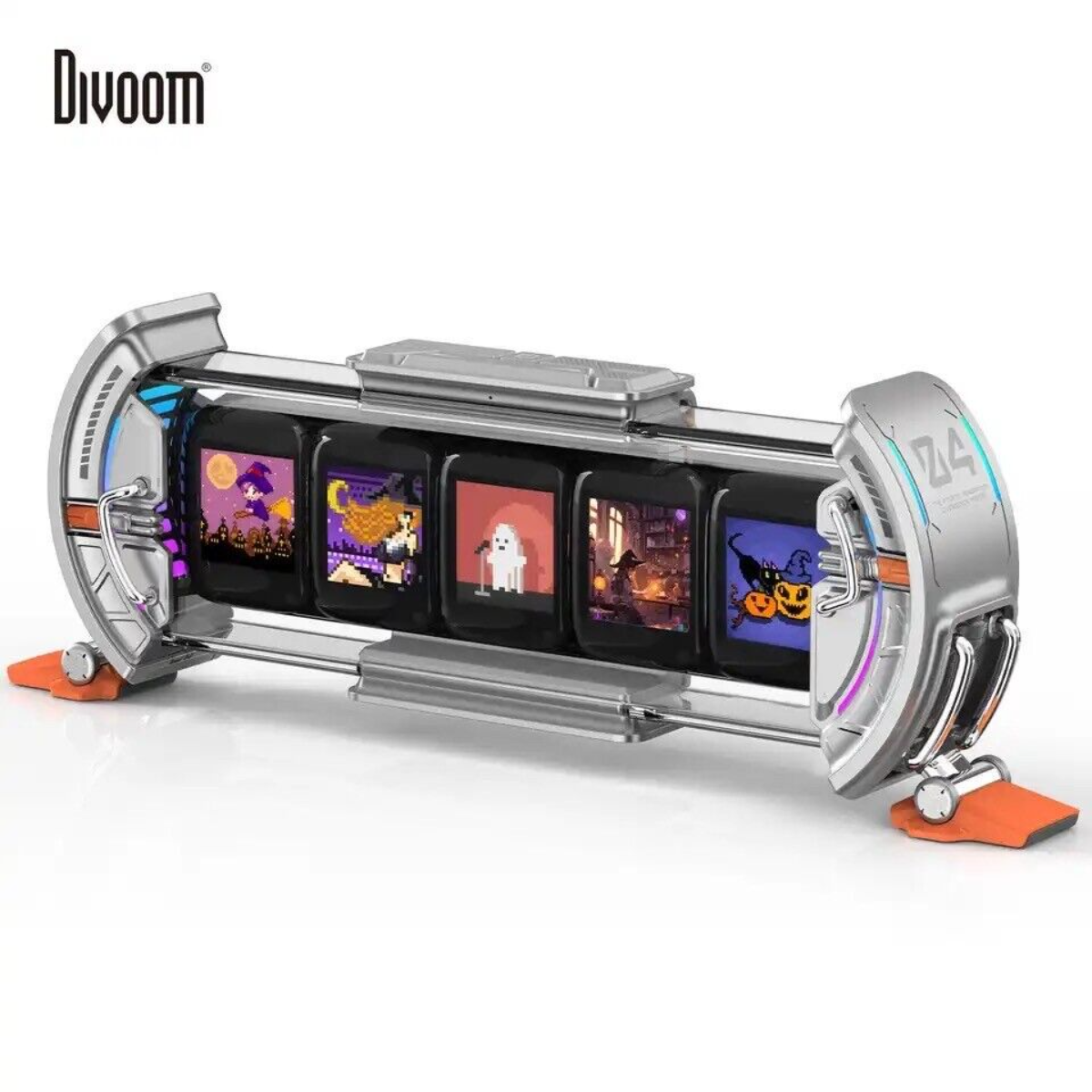 Divoom「時空の門」スマート時計｜ピクセルアートカスタマイズ機能・スマホアプリメッセージ同期・リモートコントロール・ギフトボックス包装|undefined