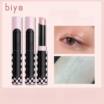 Biya アイシャドウ｜パール・細かい質感・崩れにくい・ツヤ光沢・白く見せる・立体的・ラメ・キラキラ