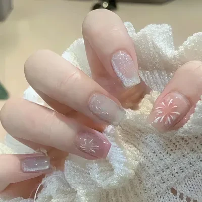 ネイルチップ｜ネイル・猫目・取り外し可能・ネイルシール・バレエ・グラデーション・花火・24枚