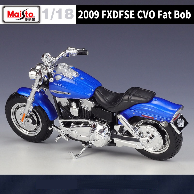 【1:18ハーレー2009FXDFSE CVO Fat Bob】 モデルバイク｜ディスプレイ台付き・リアル感満載・合金・おもちゃ・プレゼント|undefined