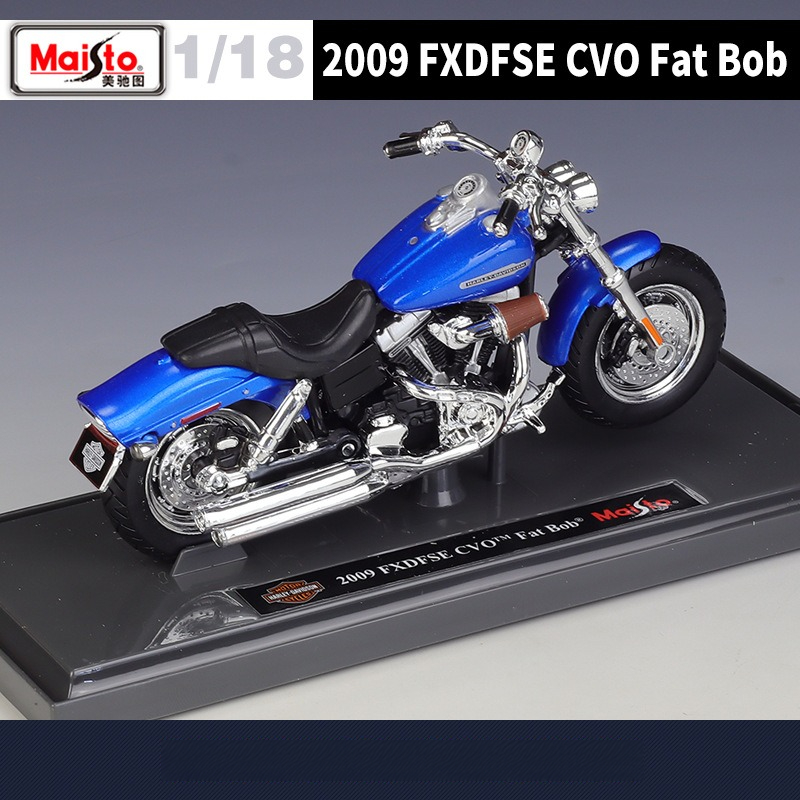 【1:18ハーレー2009FXDFSE CVO Fat Bob】 モデルバイク｜ディスプレイ台付き・リアル感満載・合金・おもちゃ・プレゼント|undefined