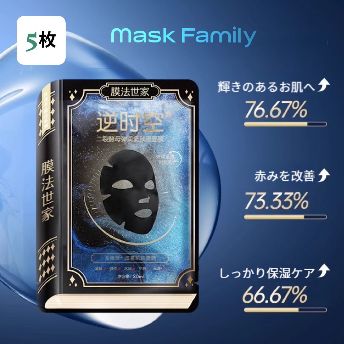 Mask Family フェイスマスク｜パック・保湿・シワ対策・シートマスク・肌に優しい・赤みを抑え|undefined