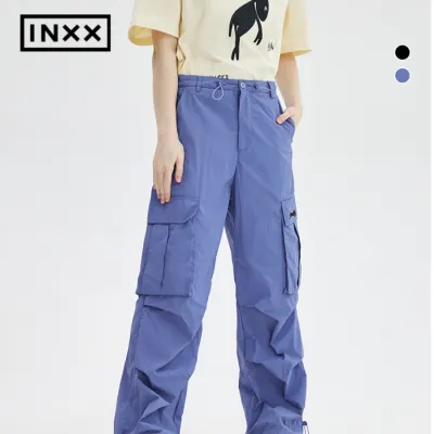 【INXX】Standby スタンバイ機能風ワークパンツ・男性用・ゆったり・大きなポケット・ストレート・軍パン・ファッション