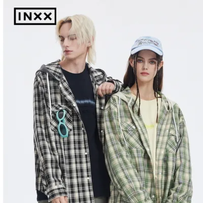 【INXX】 Standbyアメリカンカジュアル・パーカー・チェック柄・男性・格好良い・ファッション