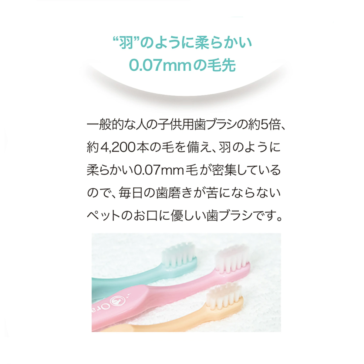 お口に優しい歯ブラシ｜オーラバイオブラシ・歯科衛生士推奨・1本・歯垢・歯石除去・デンタルケア・日本製・Orabio|undefined