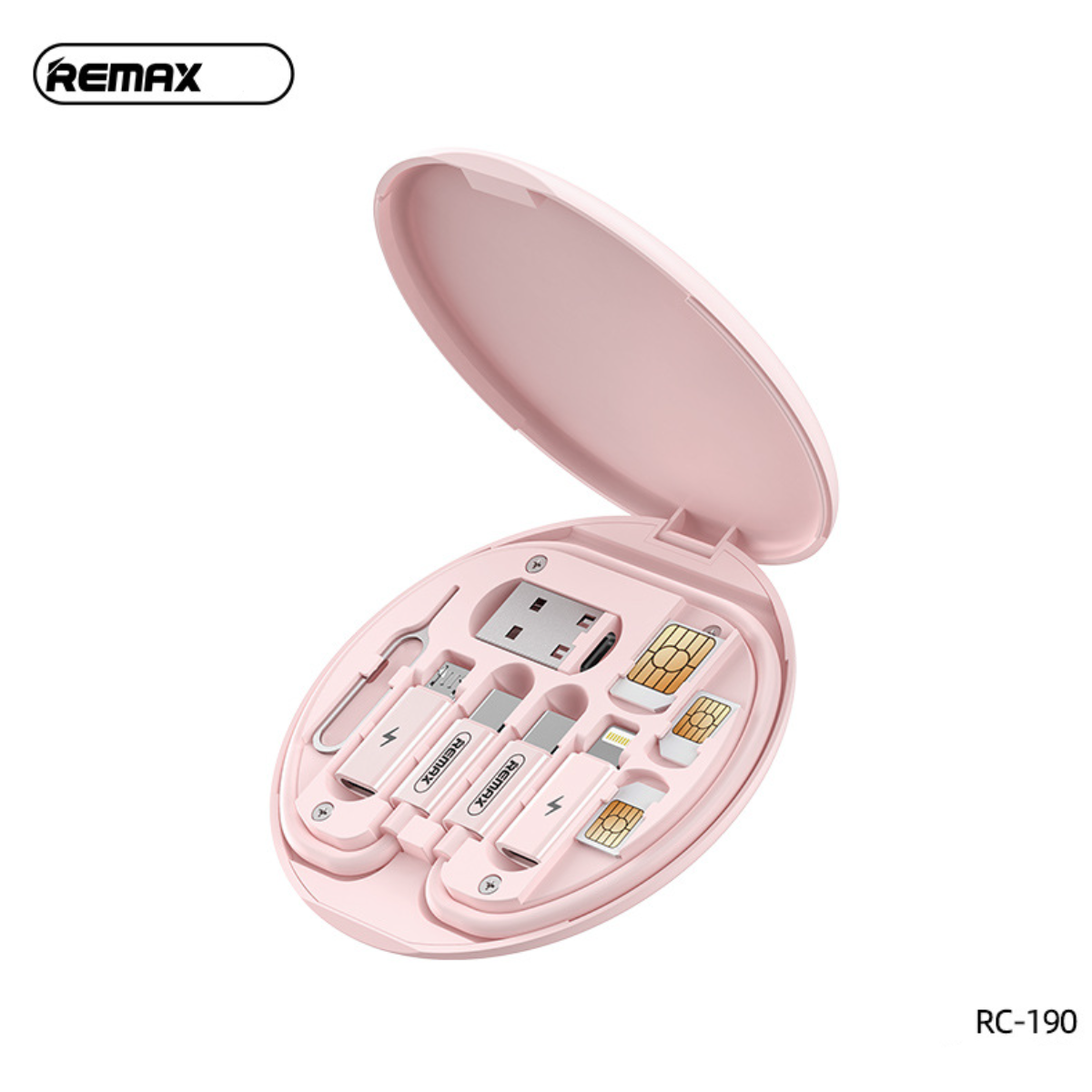 REMAX多機能収納ボックス|60W急速充電・多機能データケーブル・便利グッズ・ホルダー|undefined