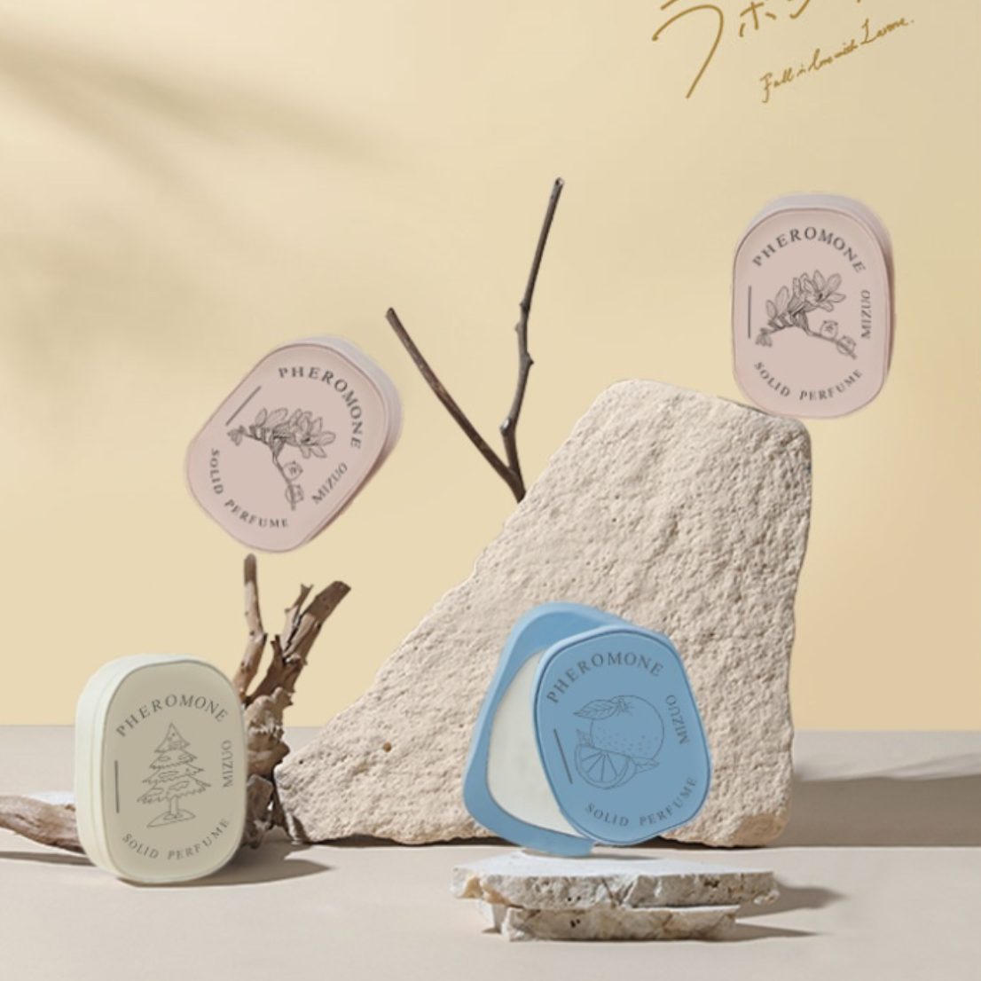 練り香水｜セラミック容器・ロータス(蓮)の香り・沈香