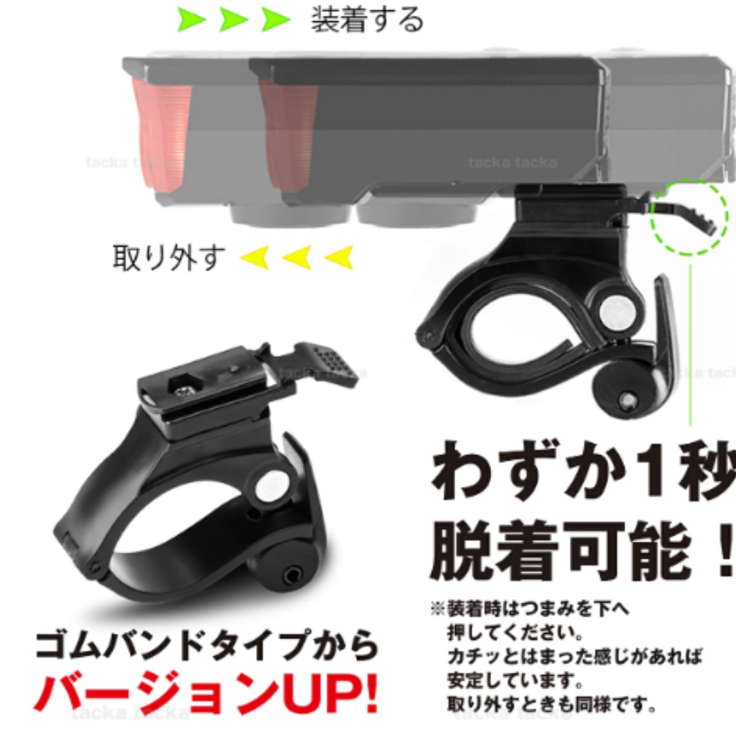 自転車 ライト |防水 USB充電式 高輝度 大容量 2000mAH登山 アウトドア 停電対策 防災 緊急用 4段階調光  LED ヘッドライト リアライト |undefined