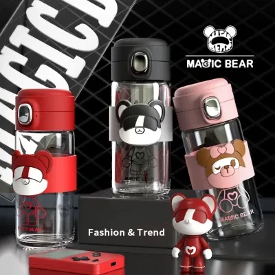 ラスカップ｜バウンスカバー・高温耐性・・韓国風・クリエイティブ・かわいい・キャラクター・ティーカップボトル