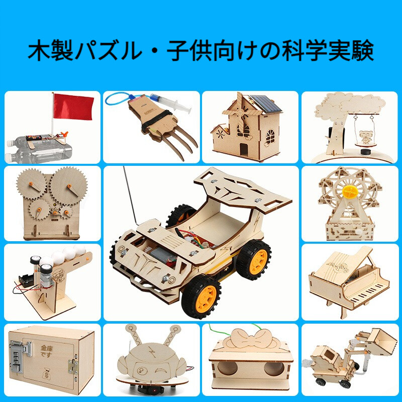 【木製パズル】小学生向け科学実験キット｜DIY・手作り教材・STEAM教育・創造力・物理実験・子供向け・工作材料|undefined