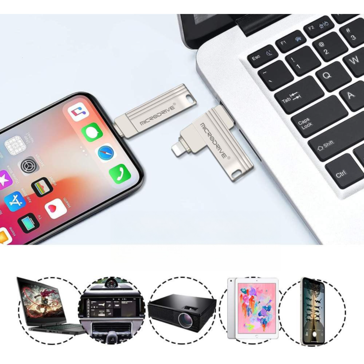 USBメモリ USB&Type-C | メモリー フラッシュメモリ 小型 360度回転式 スマホ用 Mac Window PC Pad対応 金属製|undefined