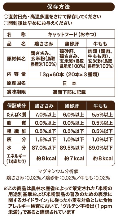 猫おやつ｜無添加・国産・ねこぴゅーれ・無添加ピュアシリーズ13g・バリューパック・60本セット|undefined