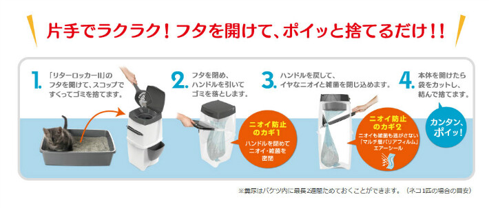 リターロッカーII ポット本体｜ゴミ箱・ダストボックス・消臭・ねこ砂・ネコ砂・猫砂・ 猫用品 |undefined