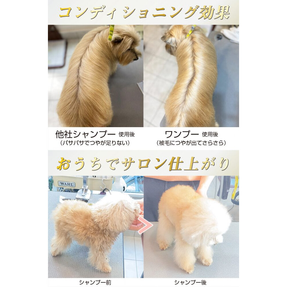 ワンプー 犬用 シャンプー｜ 日本製 敏感肌 低刺激 無添加 無香料 アミノ酸シャンプー 全犬種 ふわふわ Wanpoo|undefined