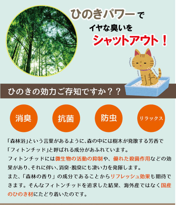 猫砂｜ひのきチップ ・システムトイレ用・32L・脱臭・箱・猫の砂 ・業務用|undefined