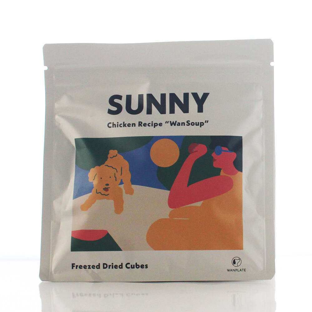 ペット用【WanSoup】｜SUNNY チキン フリーズドライスープ スタンダードサイズ 100g ワンスープ サニー(チキン)|undefined