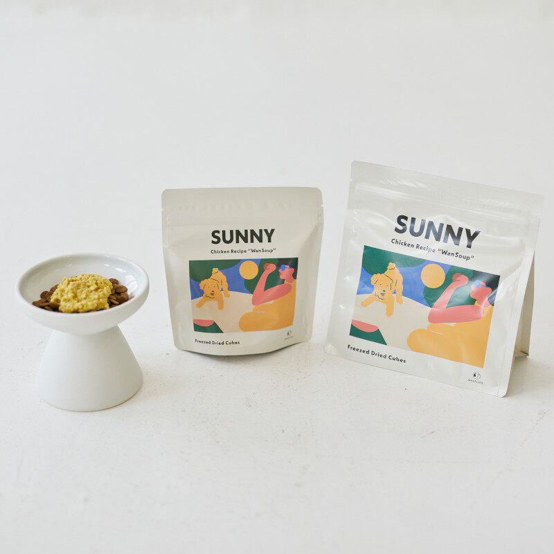 ペット用【WanSoup】｜SUNNY チキン フリーズドライスープ スタンダードサイズ 100g ワンスープ サニー(チキン)|undefined