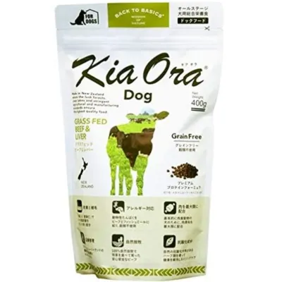 ペットスタジオ ビーフ&レバー｜キアオラ・犬用・400g・犬向け・全犬種（グレインフリーフード）KiaOra DOG