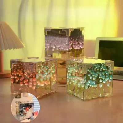 チューリップ立体ナイトライト｜手作りDIY・マジックキューブ・ガールフレンド・カップル・親友・誕生日・ギフト