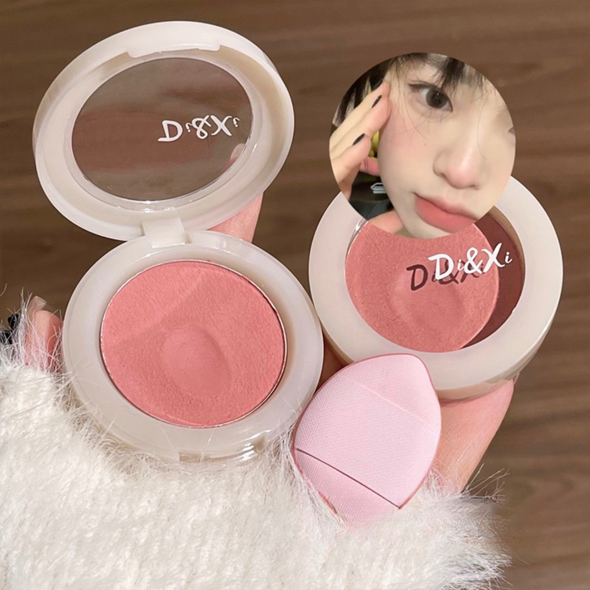 Di&Xiチーク｜自然・発色が良い・ふり粉りにくい・色白く見せる・ももいろ・ぽぷり・白く見せる
|undefined