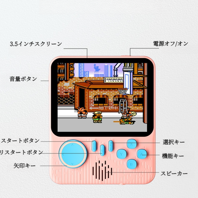 ゲームコンソール ｜ポータブル・超薄型・レトロ・HD・長時間持続可能・手触りがいい・666ゲームが付属・ミニ|undefined