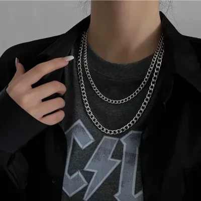ネックレス＆ブレスレット｜ステンレス・チェーン・流行り・色落ちにくい・ネックレス・レディース・おしゃれ・メンズ・シンプル・クール