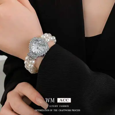 腕時計｜パール・ハート・ダイヤ・パール・ファッション・ブレスレット