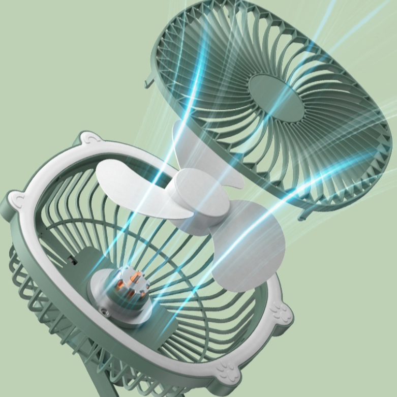 卓上扇風機｜デスク・吊り下げ・壁掛け・補光の4IN１機能・大風量・三段階風速調整・コンパクトで持ち運び可能・ナイトライト機能・長時間使用可能|undefined