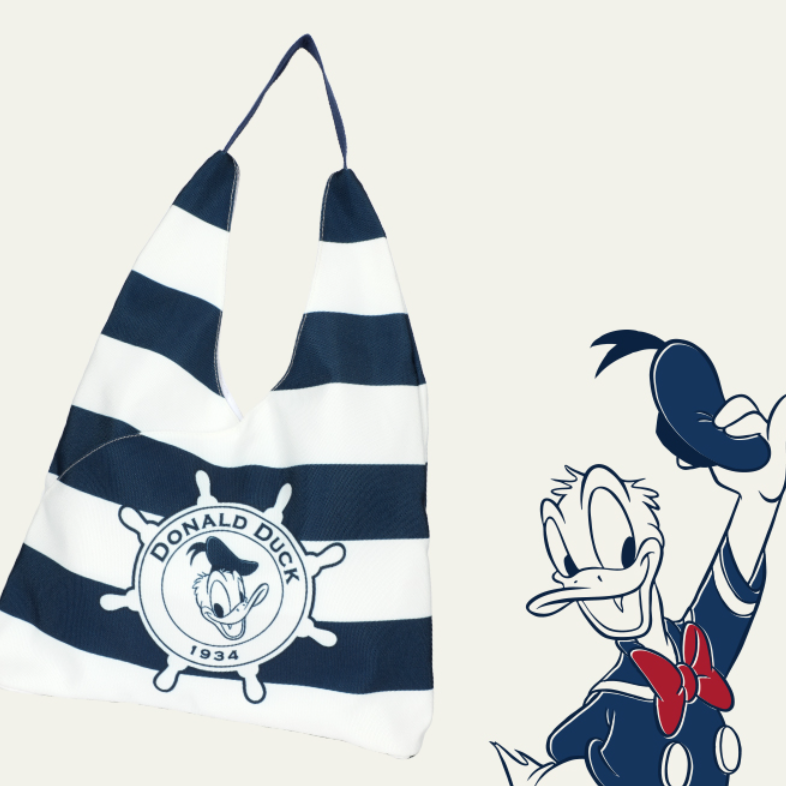 「MESUCA&Disney」キャンバスバッグ｜新作・肩掛け・大学生向け・通学用・トレンド・ドナルドダック・スティッチ・ディズニー正規品|undefined