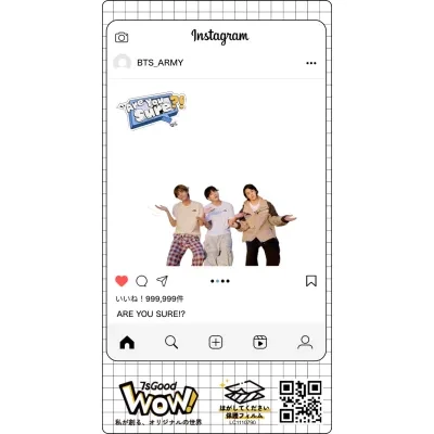 マンネ最高🏖️｜ins風カード・アクリル・61x115mm