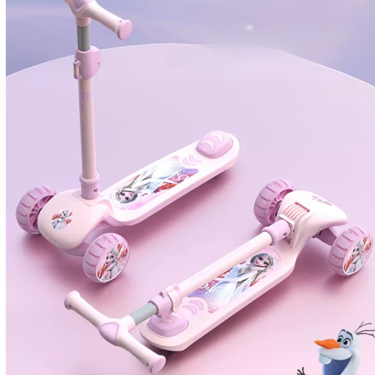 「MESUCA&Disney」スクーター｜折りたたみ式・多機能・キッズ用・スケートボード・エルサ・プリンセス・かわいい・滑りやすい・子供向け・ディズニー正規品|undefined