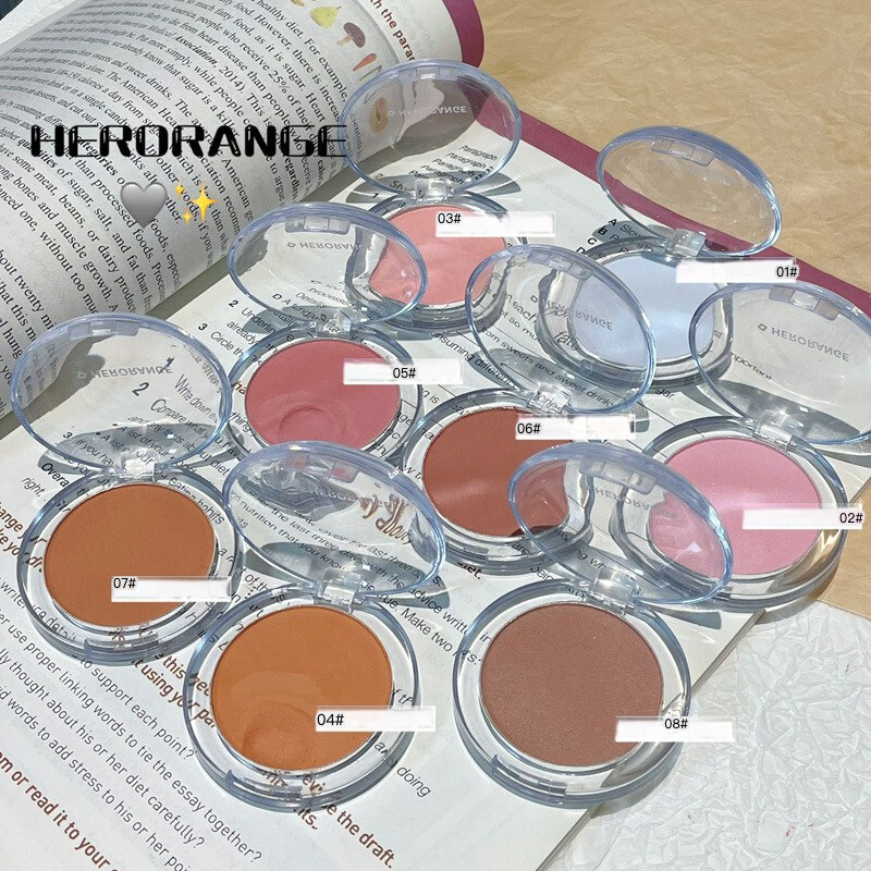 HERORANGEクリームチーク｜マット・発色良好・持続性・ハイライト・コントゥア・柔らかい質感・ナチュラルな仕上がり|undefined